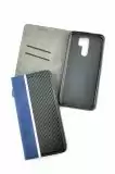 Flip Cover for Samsung A03/ A035 Carbon Blue / black ( 4you )