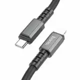 Cable Type-C / iPhone 5 HOCO X85 PD 20W 1m (круглий) Black