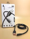 Usb-cable Micro USB 4you Dnister black (2.4A, Silicon Perfect) Нова упаковка!