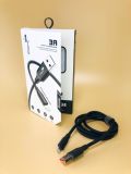 Usb-cable iPhone 5 4you Dnister black (2.4A, Silicon Perfect) - Нова упаковка!