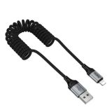 Usb-cable iPhone 5 HOCO X121 1.5m (круглий) Black