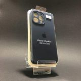 Чохол iPhone 14ProMax Silicon Case original FULL Camera №8 dark blue (4you)