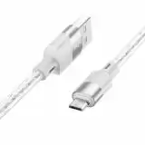 Usb-cable Micro USB HOCO X99 2.4A 1m (круглий) Grey