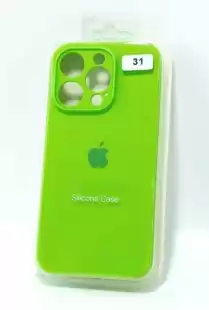 Чохол iPhone 12Pro Silicon Case original FULL Camera № 31 lime green ( 4you )