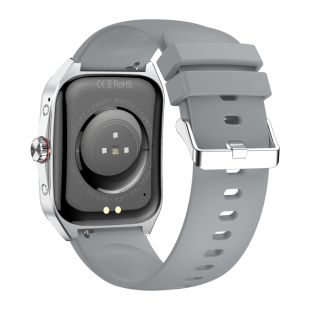 Годинник Smart Watch 4you VIBE (1.95",AMOLED 410*502,VA,300mAh,Дзвінки, Metal,12мес гарант) Silver/Grey