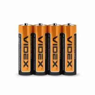 Батарейка Videx R6P AA сольова (4 в спайці, 60 в упаковці)