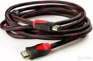 Кабель HDMI (тато-тато) 10м червоно-чорна оплетка (подвійний феррит) v1.4