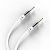 Аудіо кабель 3,5mm / 3,5mm AUX 2pin (плоский, метал. коннект, тих.пакет) White