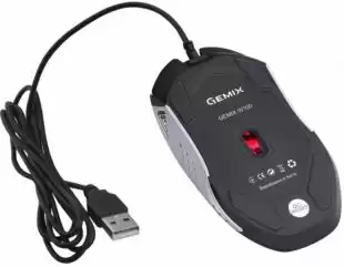 Миша провідна Gemix W100 Black + ігрова поверхня