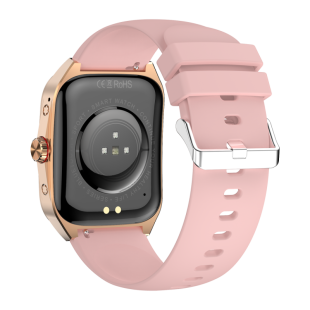 Годинник Smart Watch 4you VIBE (1.95",AMOLED 410*502,VA,300mAh,Дзвінки, Metal,12мес гарант) Gold/Pink