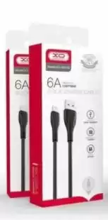 Usb-cable iPhone 5 XO NB185 6A 1m ( круглий ) Black