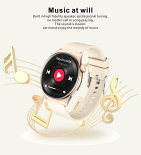 Годинник Smart Watch 4you SPACE (1.43 AMOLED, Дзвінки, ліхтарик, aluminum, 12міс гар) PURE GOLD - Новинка!