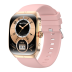Годинник Smart Watch 4you VIBE (1.95",AMOLED 410*502,VA,300mAh,Дзвінки, Metal,12мес гарант) Gold/Pink