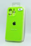 Чехол iPhone 12Pro Silicon Case original FULL Camera №53 neon green (4you) "Акционная цена"