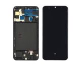 LCD Samsung A50/A505 с черным тачскрином + корпусная рамка OLED (M) 