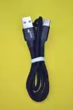 Usb-cable Type-C 4you Rido Fast Charge ( 2.1A, круглий, тканина, чорний, 1М )
