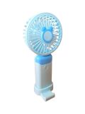 Вентилятор ручний LED DIGITAL FAN LY-2001 Blue (підставка для телефону, 3 режими)