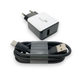 CЗУ 4you A40 (18W, Fast Charger QC 3.0, 5V/3A, 9V/12V-1.5A, 1USB) black/white+Type C 3A Dvina