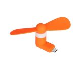 Вентилятор мобільний MicroUSB Orange (М)