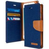 Flip Cover for Huawei Y3C Goospery Canvas Diary Dark blue "Акционная цена"