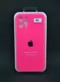 Чохол iPhone 12Pro Silicon Case original FULL Camera № 52 ultra pink ( 4you )