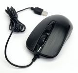 Мышь проводная 4you M2 black (Тихая, 4кн, 800-1600DPI, 12мес гарантия) (от 5шт - 5%)