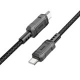 Cable Type-C/Type-C HOCO X94 60W 1m (круглый) Black