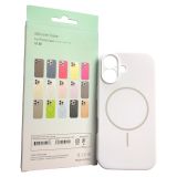 Чохол iPhone 17 Silicon BEATS with MagSafe №4 Snow