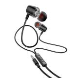 Гарнитура HOCO M107 (микрофон,круглый шнур) Black