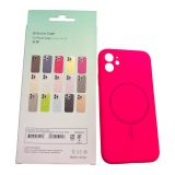 Чохол iPhone 11 Silicon BEATS with MagSafe №10 Sunrise Pink