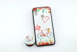 Чохол Xiaomi Redmi 7 Silicon Glass Print (M18) + popsocket "Акційна ціна"