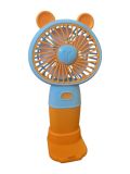 Вентилятор ручний HK59-19 (підставка для телефону, 3 режими, Type-C) Blue/Orange