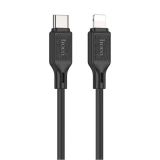 Cable Type-C/iPhone 5 HOCO X90 1m (круглый) Black