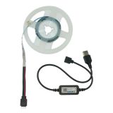 LED лента USB RGB 5V, IP 20, 2м, 20 светодиодов, Bluetooth, на самоклейке (М) - Цена Недели!