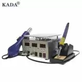Паяльна станція KADA 9803D + фен, паяльник, цифр. інд, з вакуумним сепаратором 7 "(W) - Ціна Тижня!