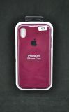 Чохол iPhone XR Silicon Case original FULL №63 burgundy (4you)