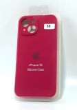 Чохол iPhone 15 Silicon Case original FULL Camera №35 rose red (4you)