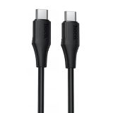 Cable Type-C/Type-C HOCO X124 60W 1m (круглый) Black