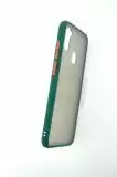 Чохол iPhone XS Max Silicon Gingle Matte dark green / orange "Акційна ціна"