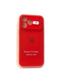 Чехол iPhone 17ProMax Silicon Case original FULL Camera №14 Red (4you)
