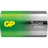 Батарейка GP 13AETA21EAN-2S2 Super Alkaline LR20, зелена (20 в упаковці)