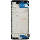 LCD Samsung M51/M515 з чорним тачскрином + дисплейна рамка OLED (Х) 5001119BF