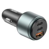 АЗП-USB HOCO NZ9 PD30W+QC3.0 (2Type-C/1USB) Black