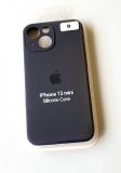 Чохол iPhone 12 Silicon Case original FULL Camera № 8 Dark blue ( 4you )