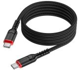 Cable Type-C/Type-C HOCO X59 60W 3m (круглий) Black