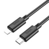 Cable Type-C/iPhone 5 HOCO X88 1m (круглий) Black