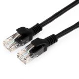 Кабель сетевой RJ45 5м Cablexpert PP12-5M/BK, черный (витая пара)