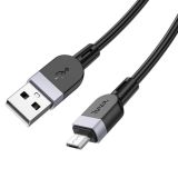 Usb-cable Micro USB HOCO X109 2.4A 3m (круглий) Black