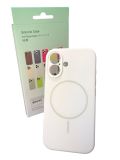 Чехол iPhone 13ProMax Silicon BEATS with MagSafe №4 Snow