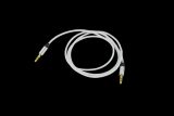 Аудио кабель 3,5mm/3,5mm AUX 1m (круглый) White